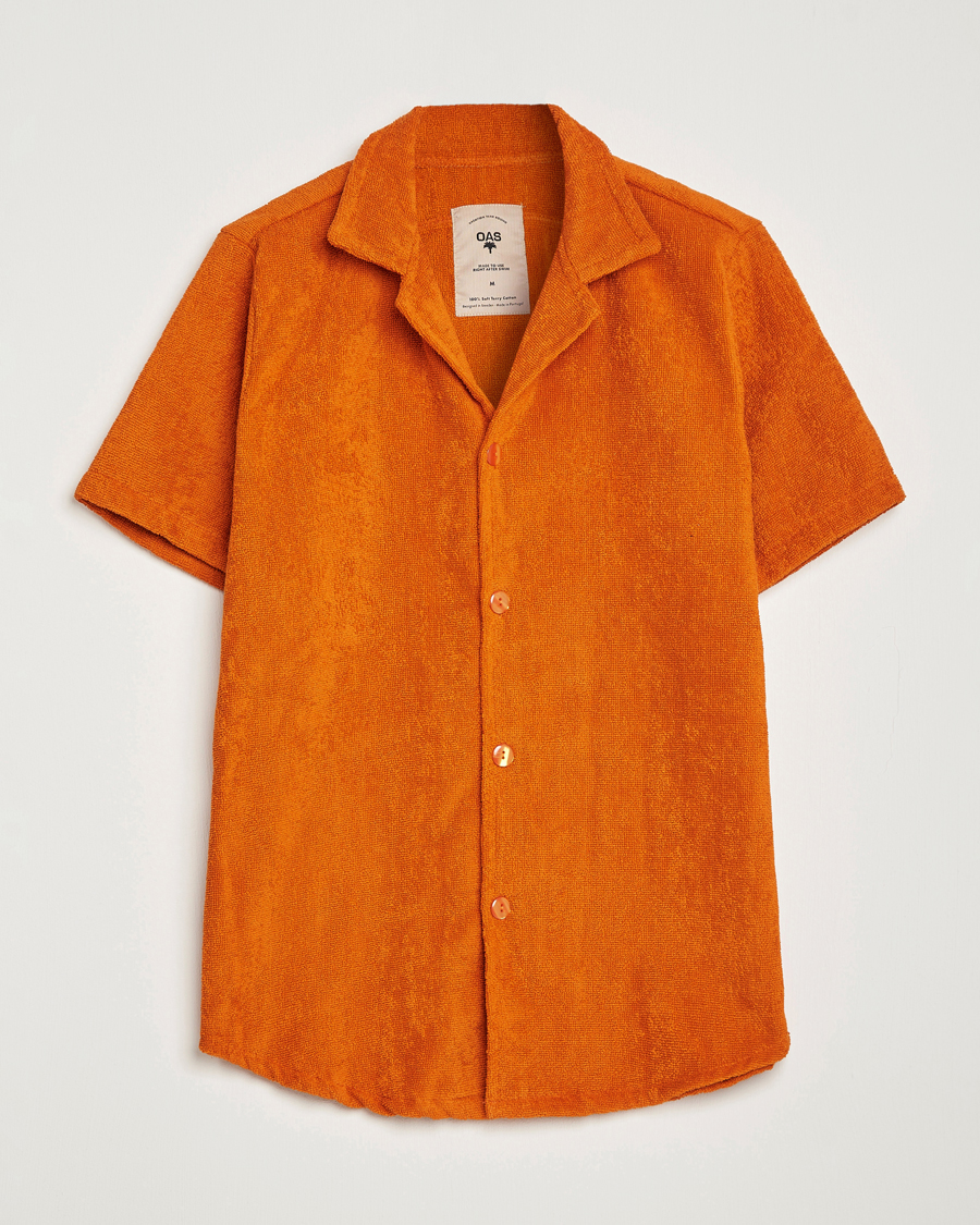 Herre | Skjorter | OAS | Terry Cuba Short Sleeve Shirt Terracotta