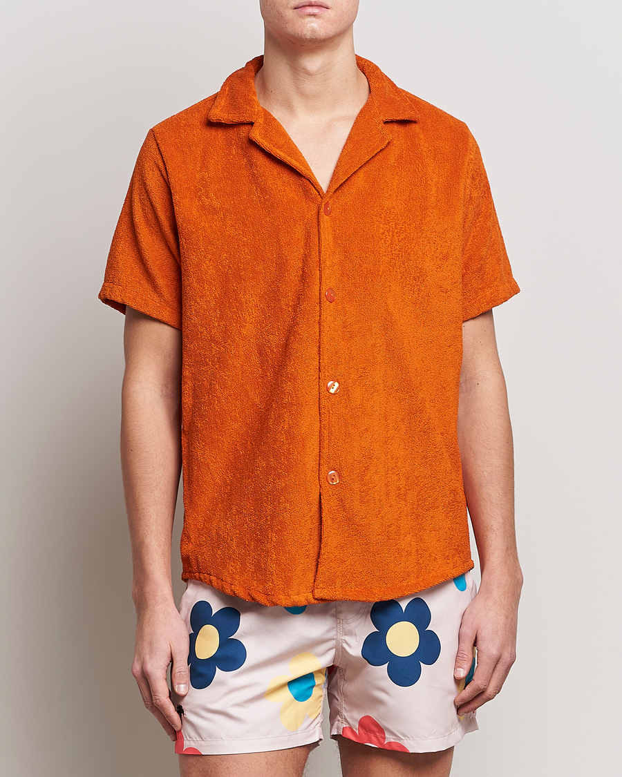 Herr |  | OAS | Terry Cuba Short Sleeve Shirt Terracotta