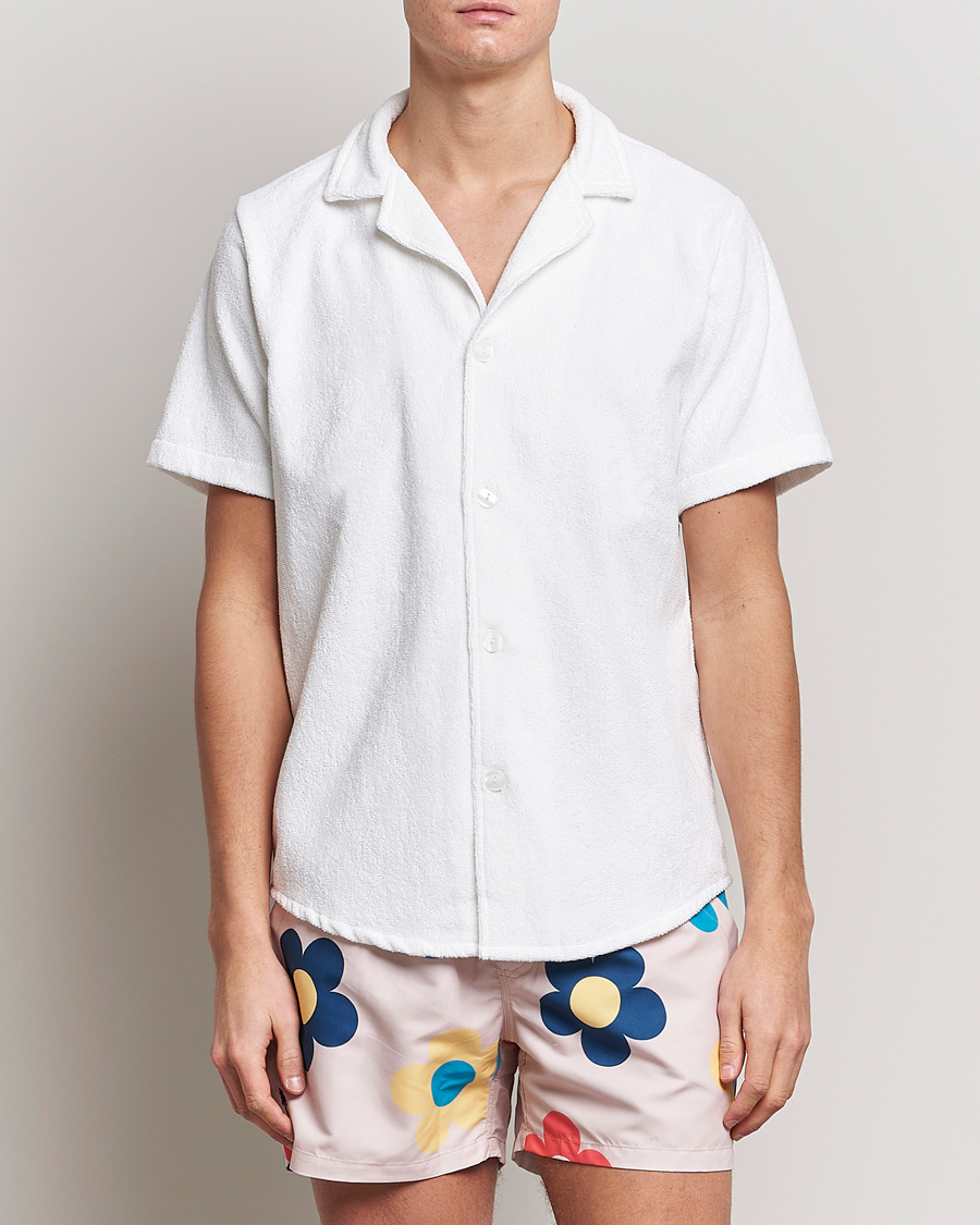 Herre | Klær | OAS | Terry Cuba Short Sleeve Shirt White