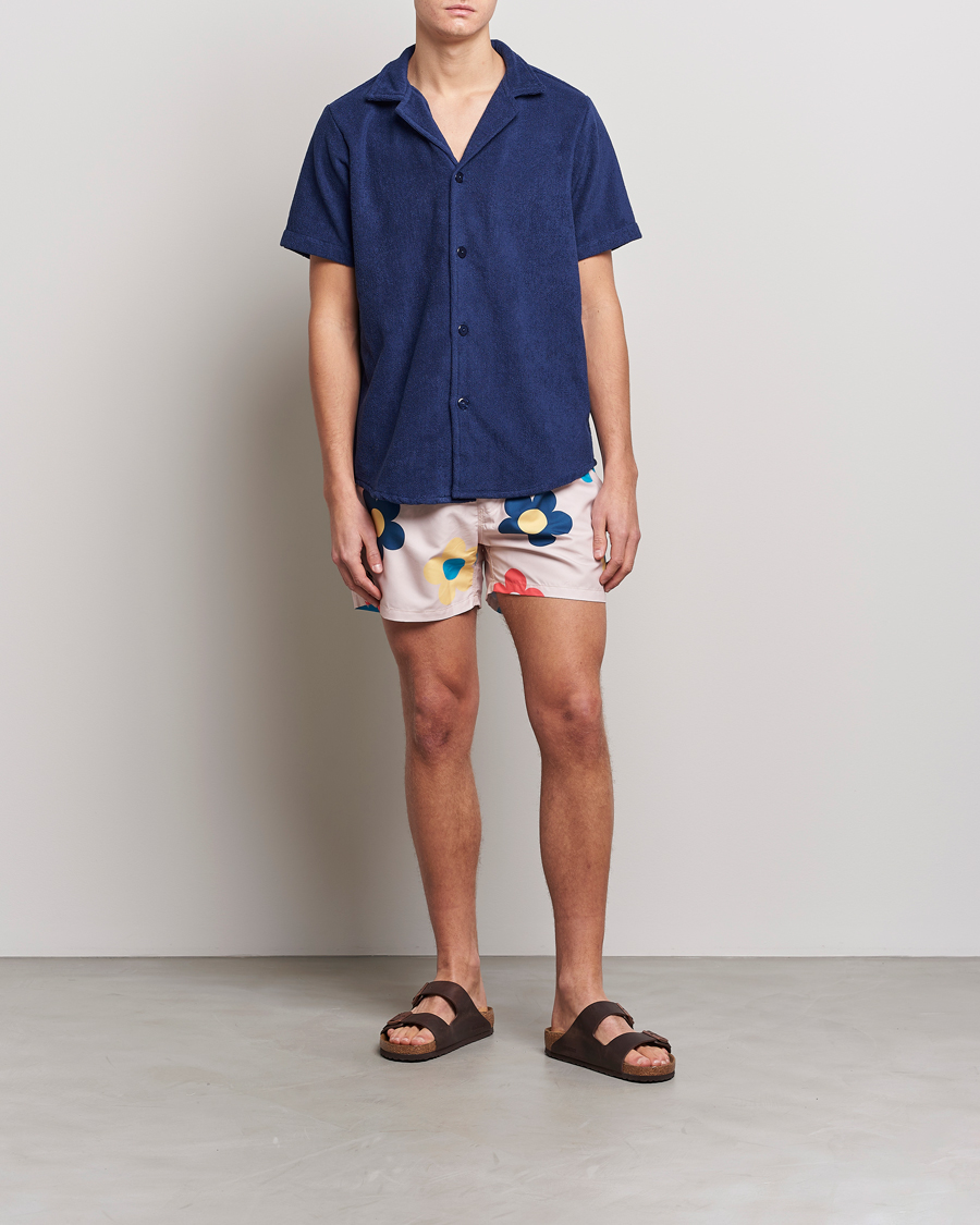 Herre | Skjorter | OAS | Terry Cuba Short Sleeve Shirt Navy