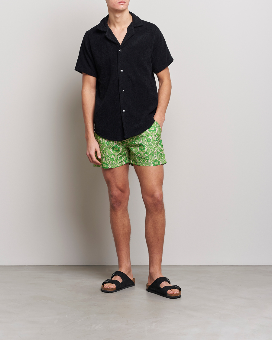 Herre | Skjorter | OAS | Terry Cuba Short Sleeve Shirt Black