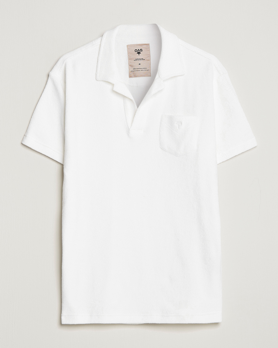 Herre | Pikéer | OAS | Short Sleeve Terry Polo White