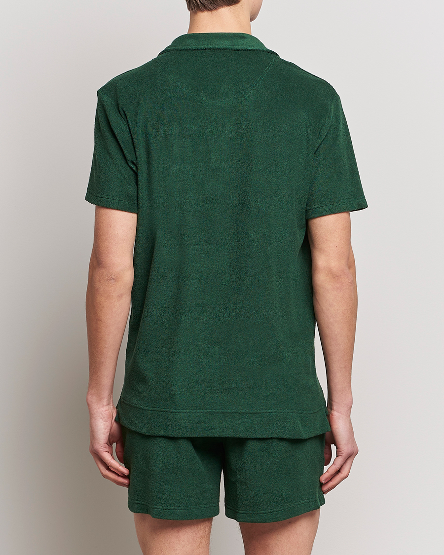 Herre | Pikéer | OAS | Short Sleeve Terry Polo Dark Green