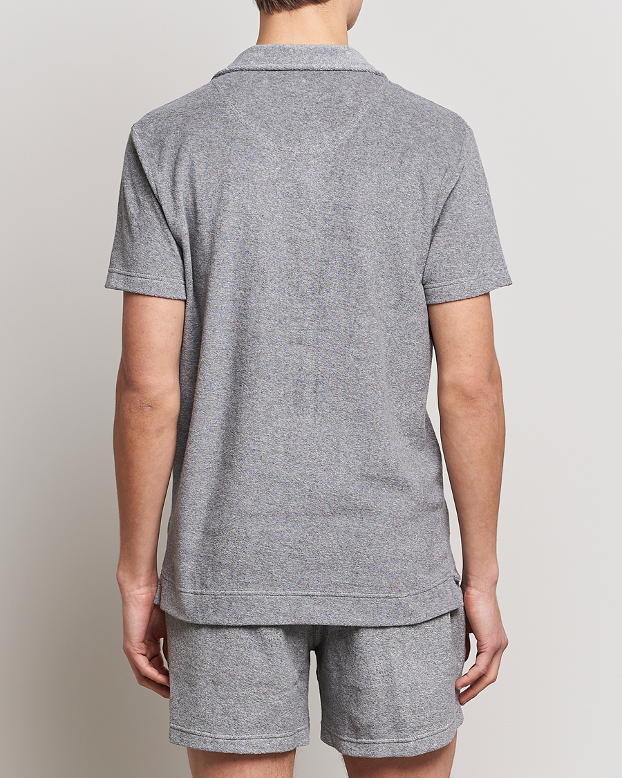 Herre | Pikéer | OAS | Short Sleeve Terry Polo Grey Melange