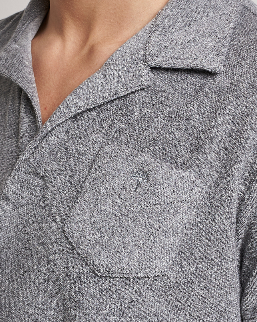 Herre | Pikéer | OAS | Short Sleeve Terry Polo Grey Melange