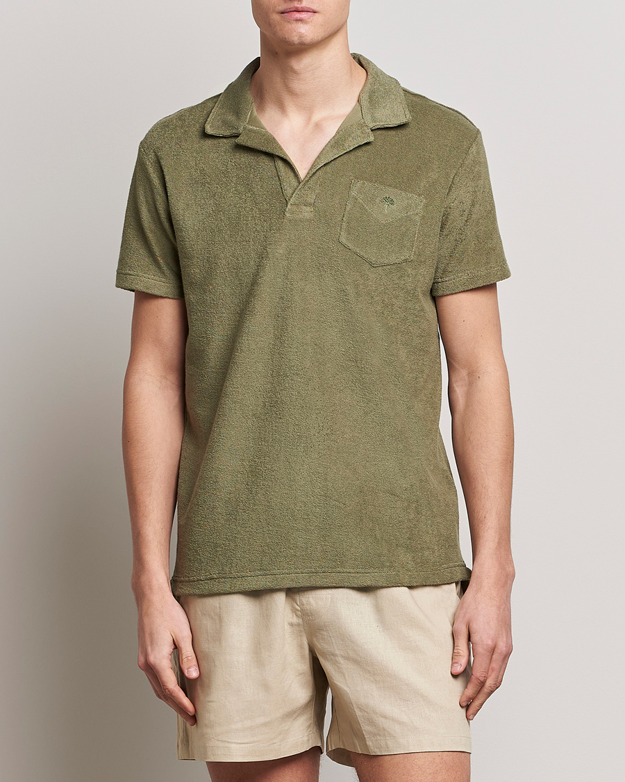 Herre | Kortermet piké | OAS | Short Sleeve Terry Polo Khaki