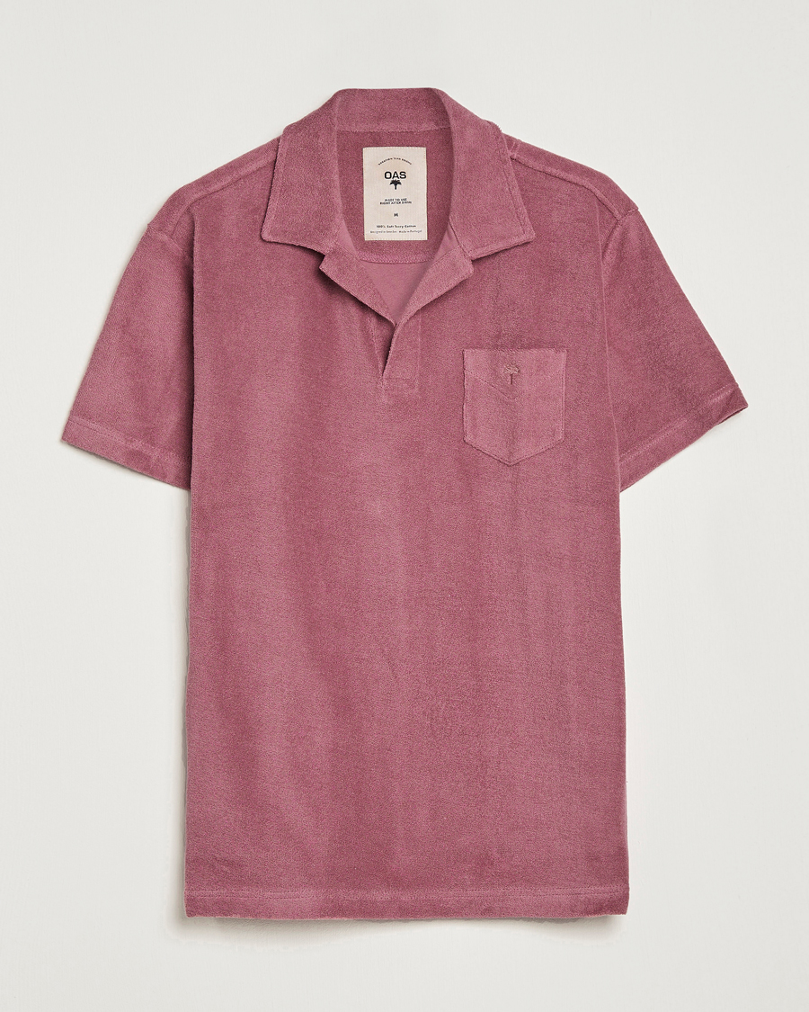 Herre | Pikéer | OAS | Short Sleeve Terry Polo Dusty Plum