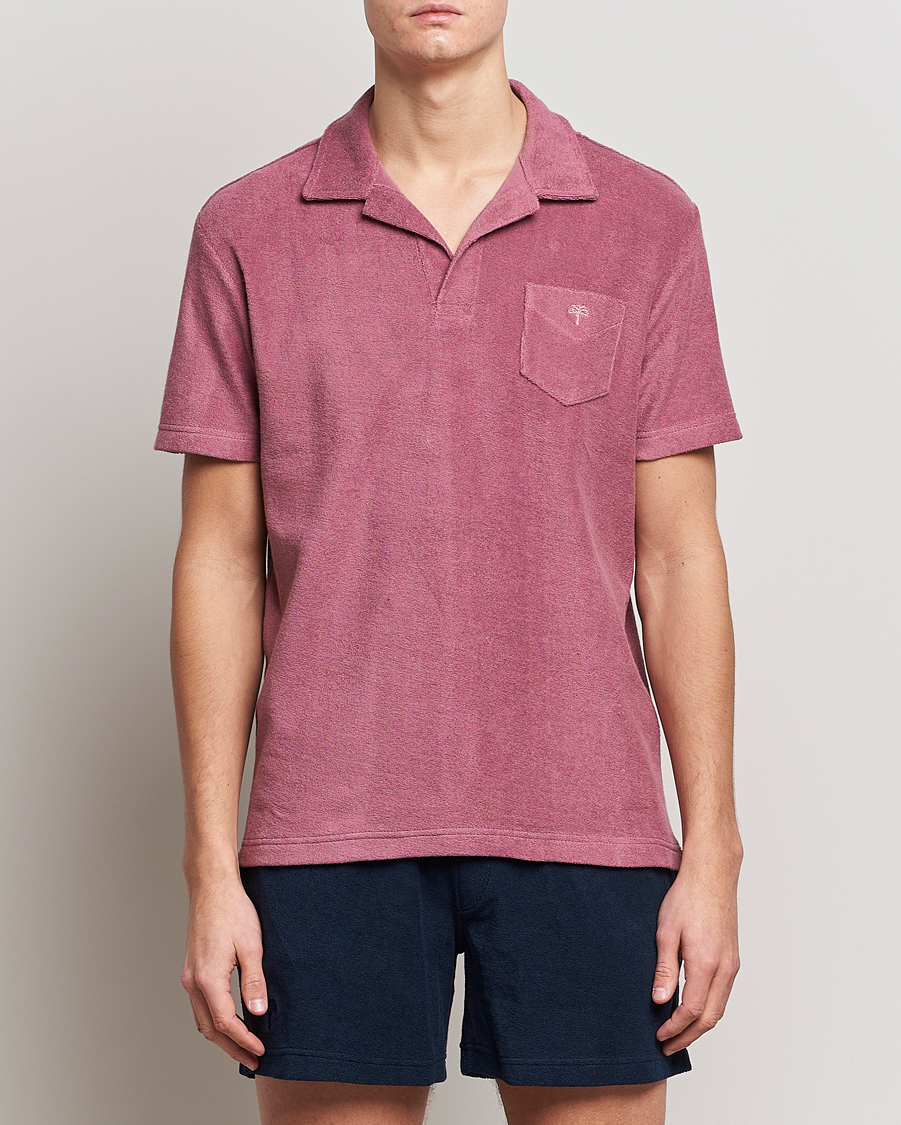 Herre | Pikéer | OAS | Short Sleeve Terry Polo Dusty Plum