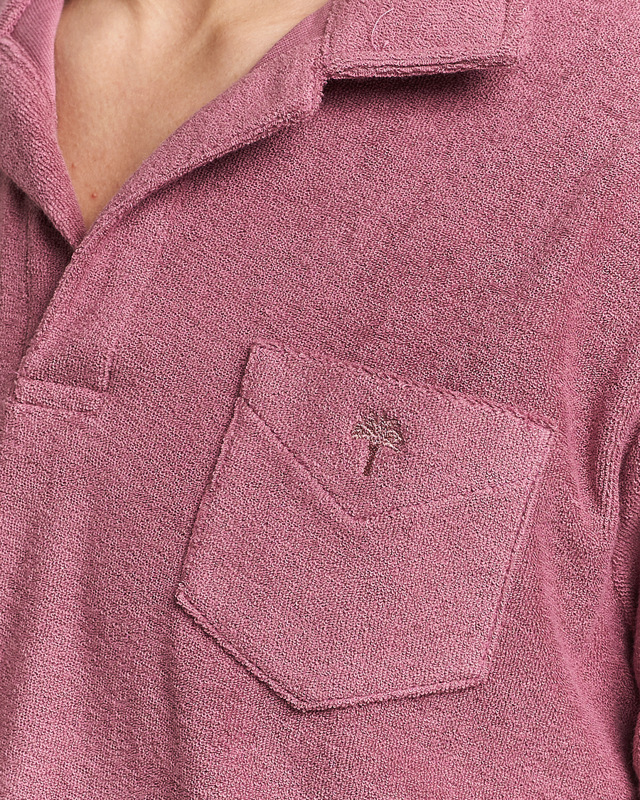 Herre | Pikéer | OAS | Short Sleeve Terry Polo Dusty Plum