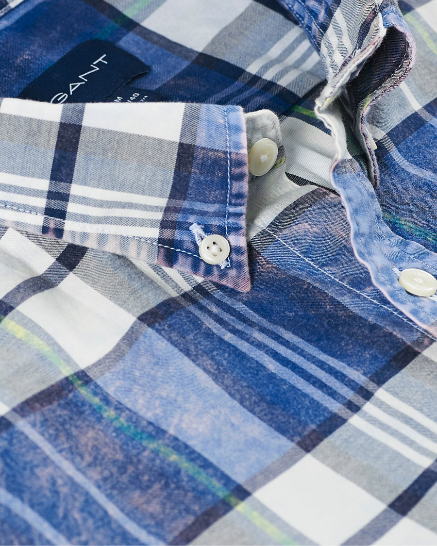 Herre | Skjorter | GANT | Regular Fit Bold Check Shirt Collage Blue