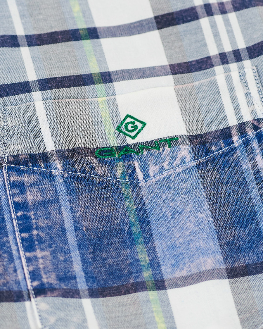 Herre | Skjorter | GANT | Regular Fit Bold Check Shirt Collage Blue