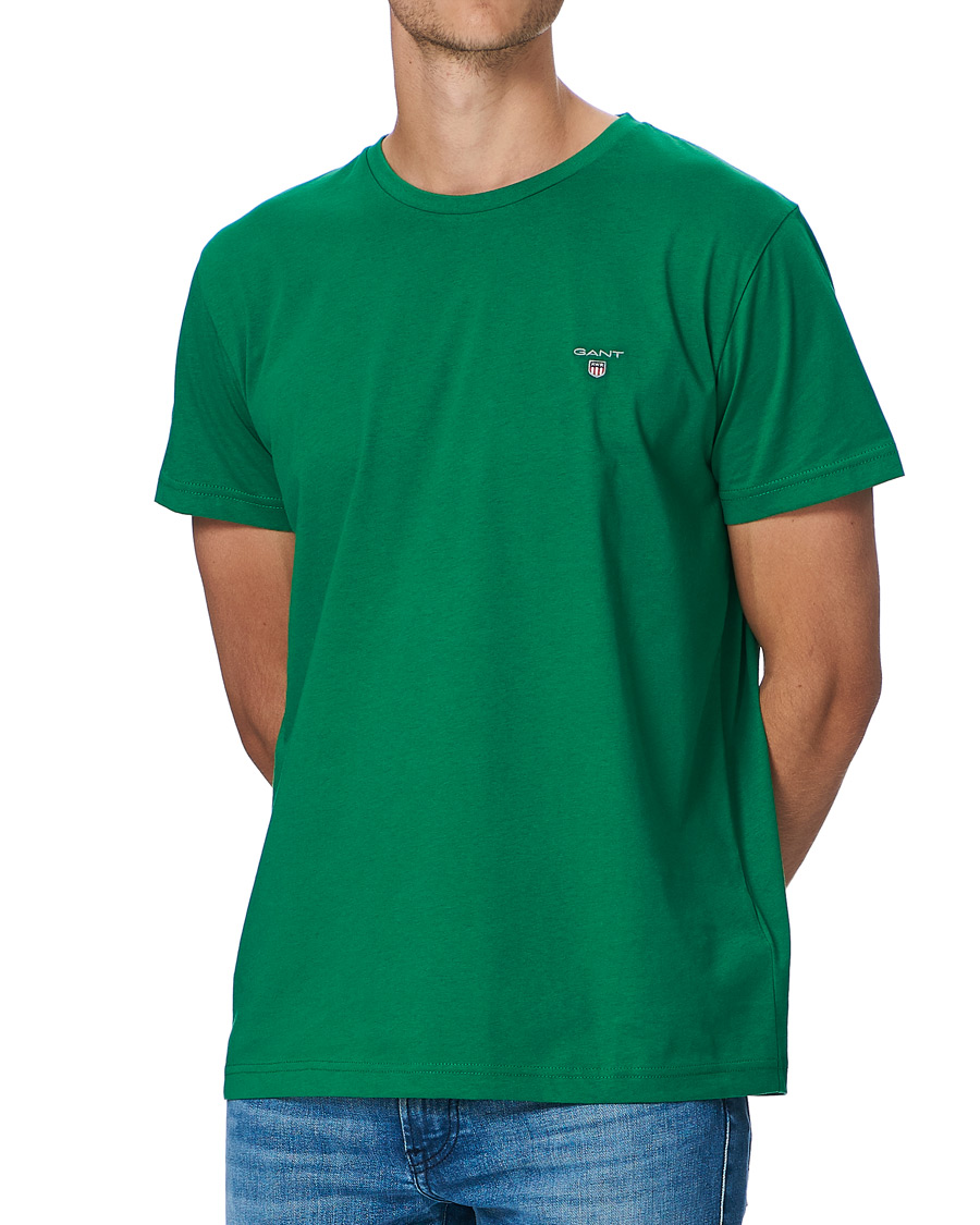 Herre | T-Shirts | GANT | Original Crew Neck Tee Lavish Green