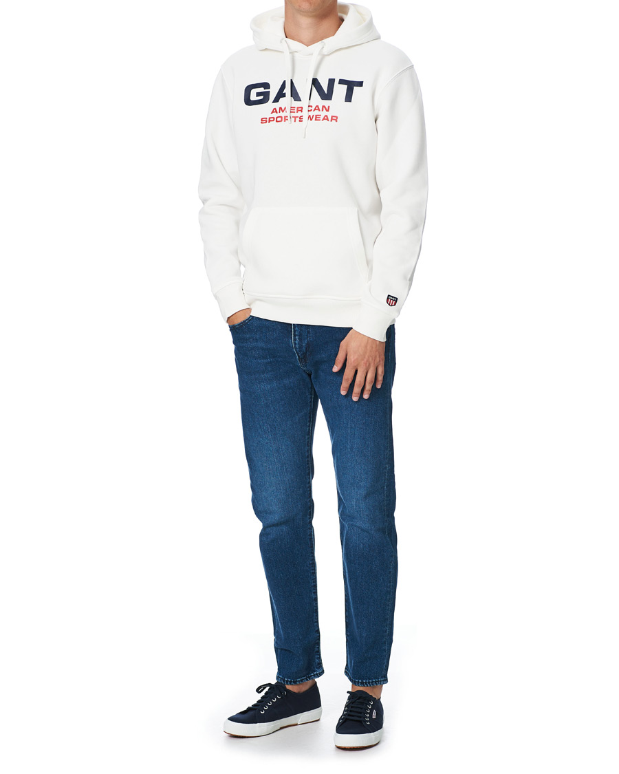 Herre | Gensere | GANT | Retro Shield Hoodie Eggshell