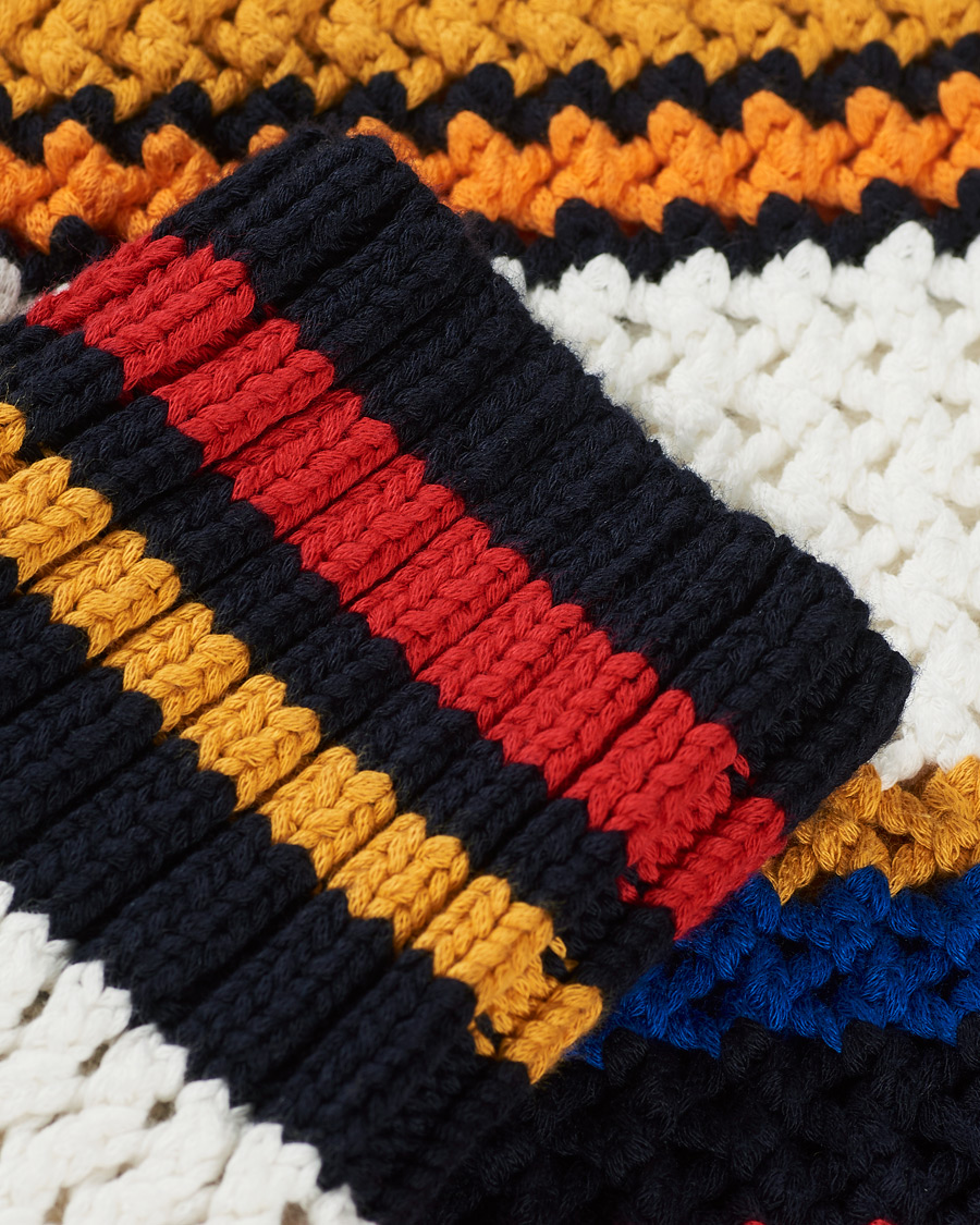 Herre | Gensere | GANT | Open Knit Stripe Crew Neck Multi