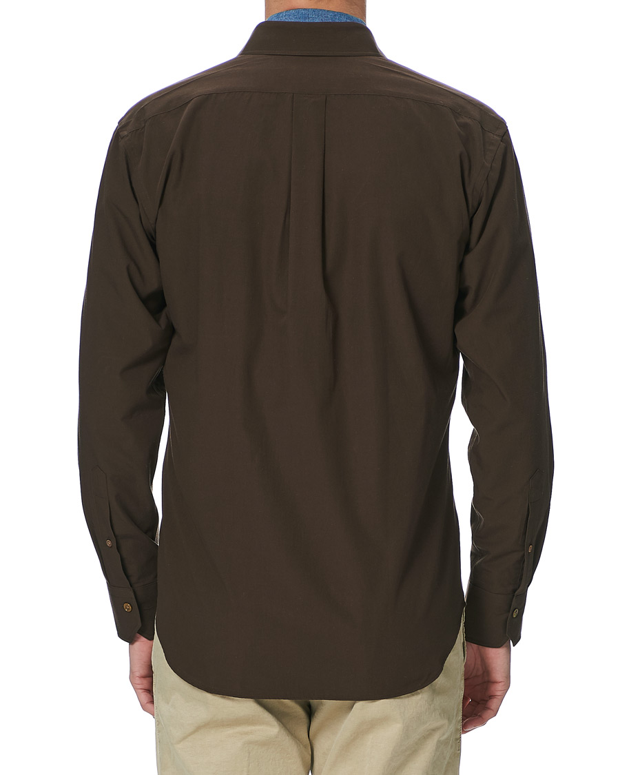 Herre | Skjorter | Kamakura Shirts | Double Pocket Overshirt Brown