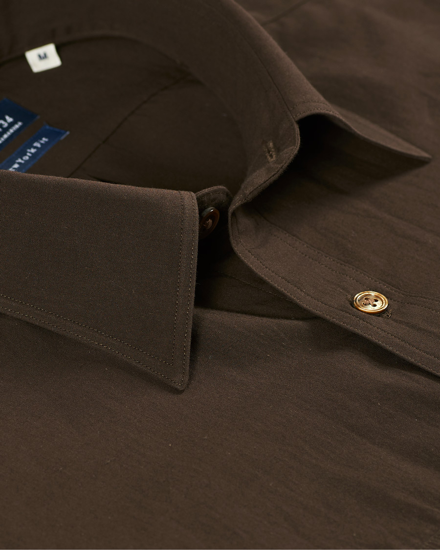 Herre | Skjorter | Kamakura Shirts | Double Pocket Overshirt Brown