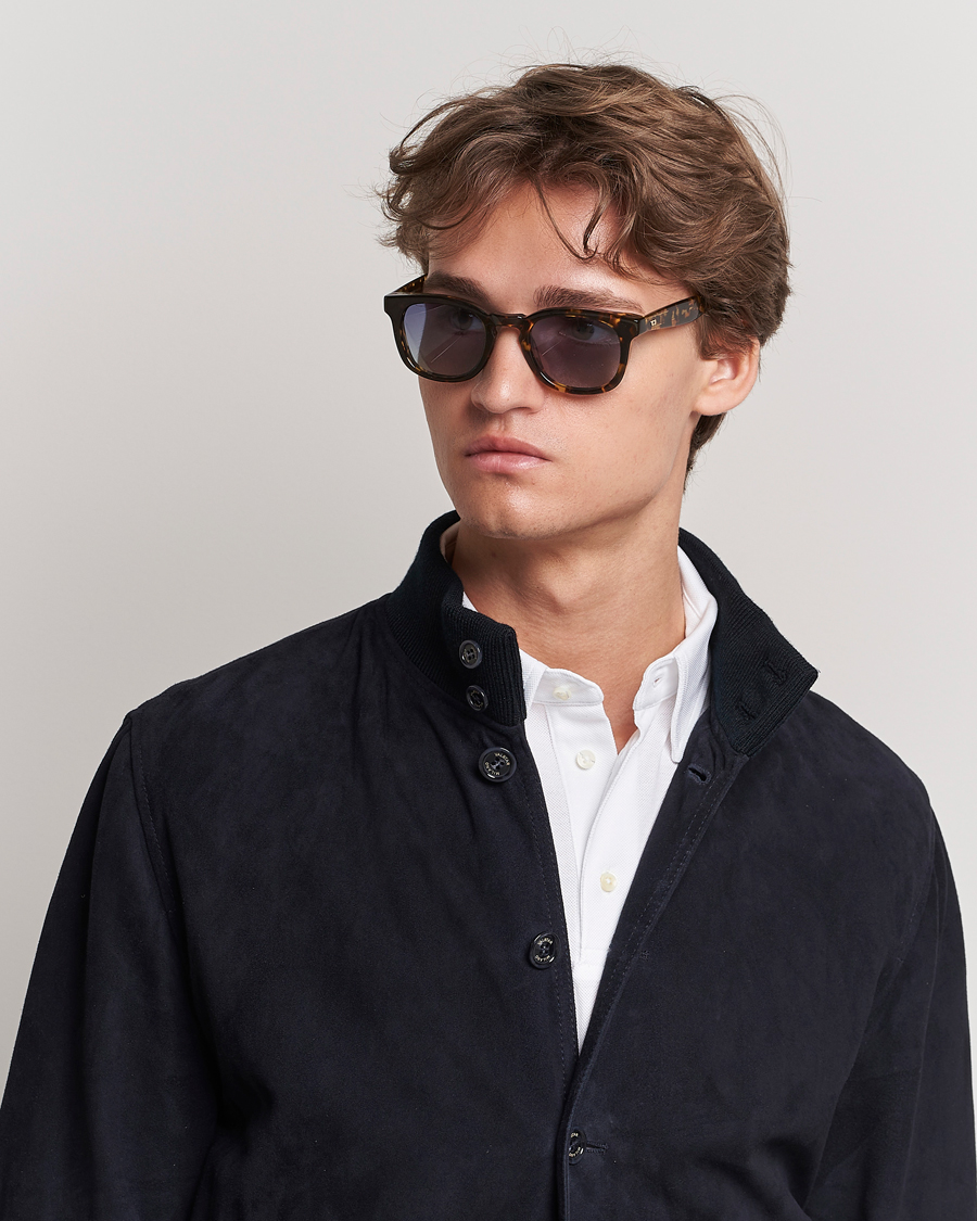 Herre | | Garrett Leight | Kinney X Sunglasses Tuscan Tortoise/Pool Gradient