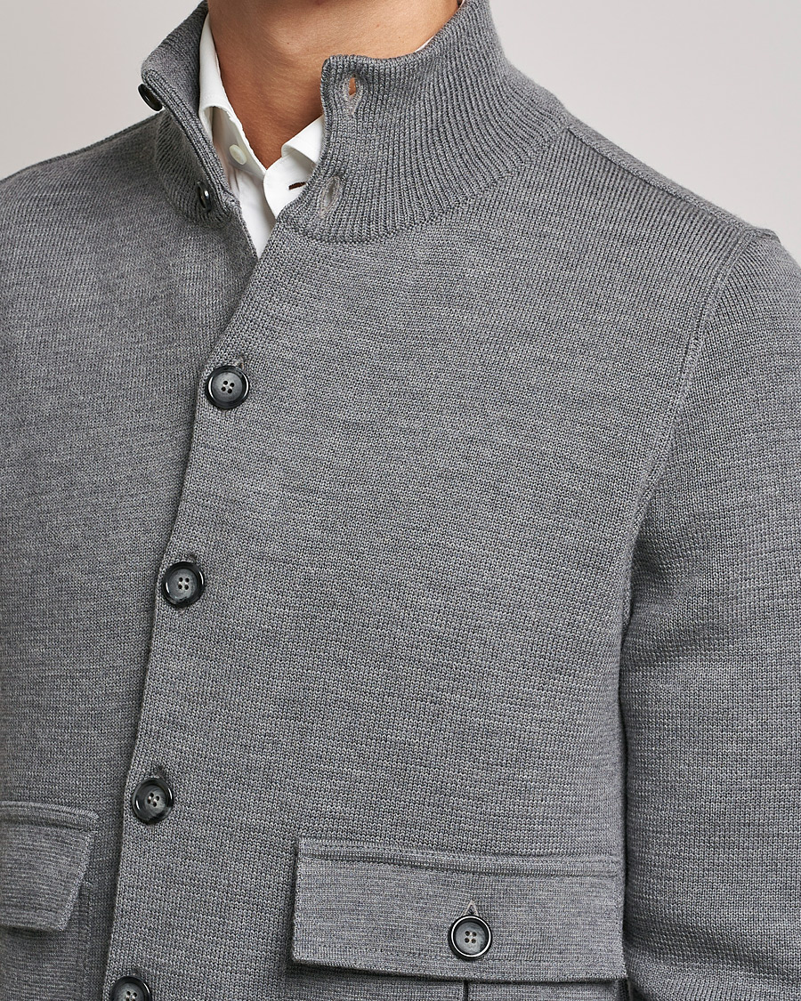 Herre | Jakker | Valstar | Valstarino Merino Wool Jacket Grey Melange