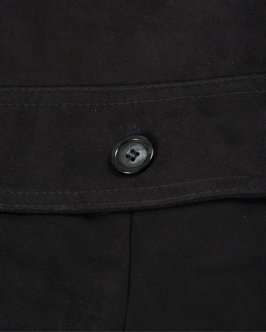 Herre | Jakker | Valstar | Valstarino Suede Combo Jacket Navy Suede