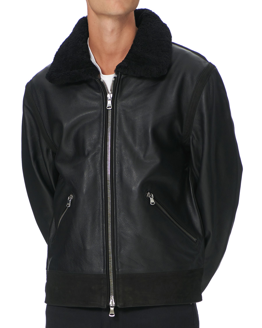 Herre | Jakker | J.Lindeberg | Sterling Shearling Jacket Black