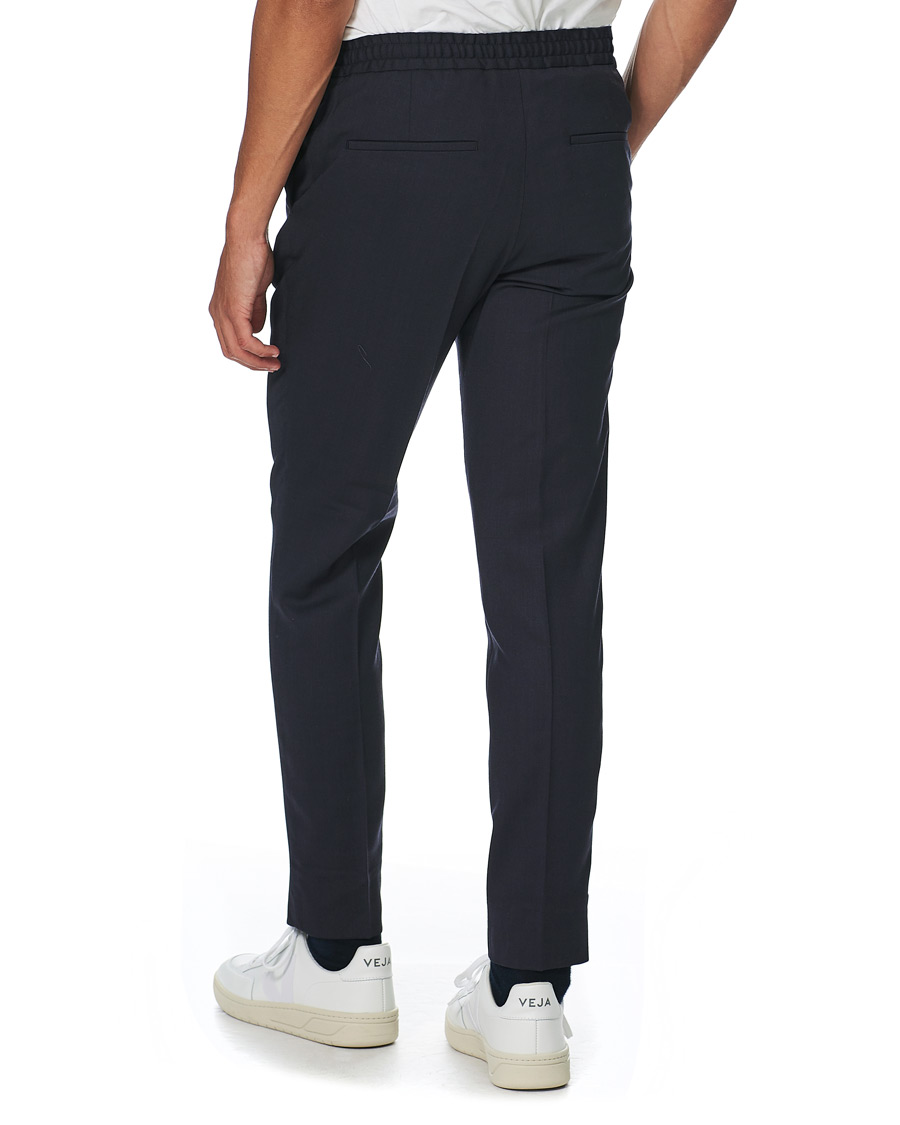 Herre | Bukser | J.Lindeberg | Sasha DS Flannel Drawstring Trousers Navy