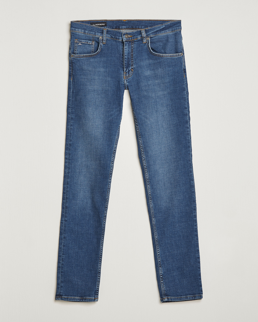 Herre | Jeans | J.Lindeberg | Jay Active Super Stretch Jeans Mid Blue