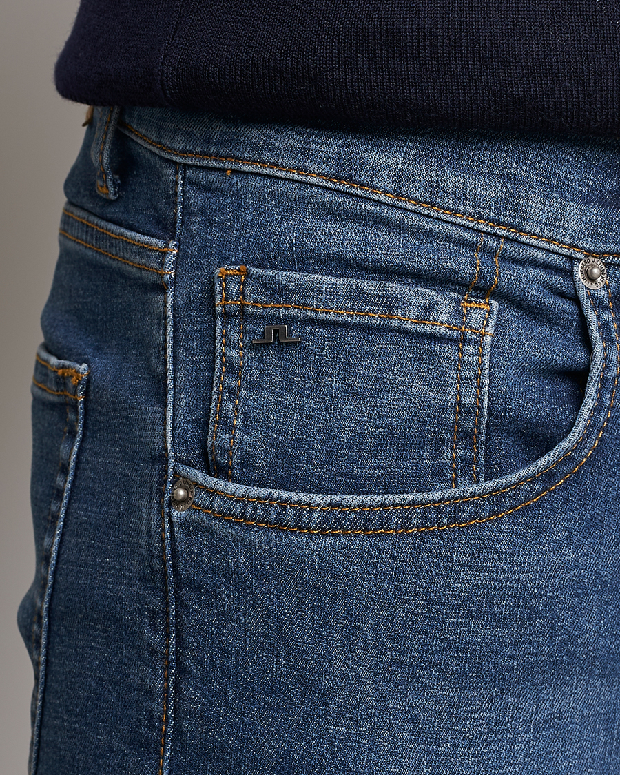 Herre | Jeans | J.Lindeberg | Jay Active Super Stretch Jeans Mid Blue