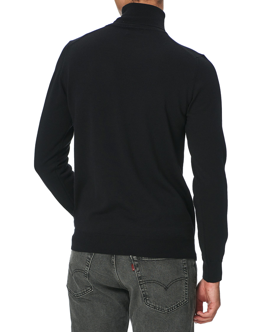 Herre | Gensere | J.Lindeberg | Lyd True Merino Turtleneck Black