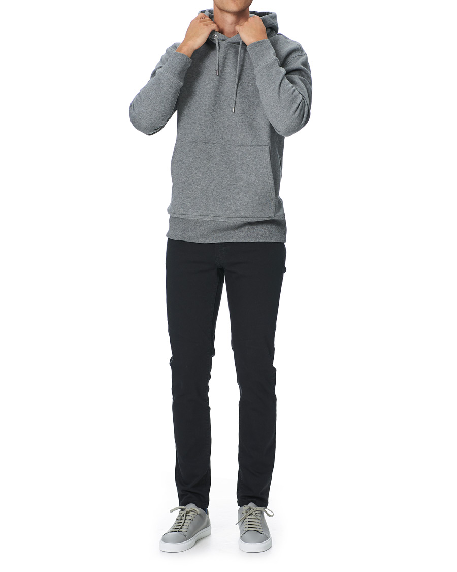 Herre | Gensere | J.Lindeberg | Chip Pocket Hoodie Stone Grey Melange