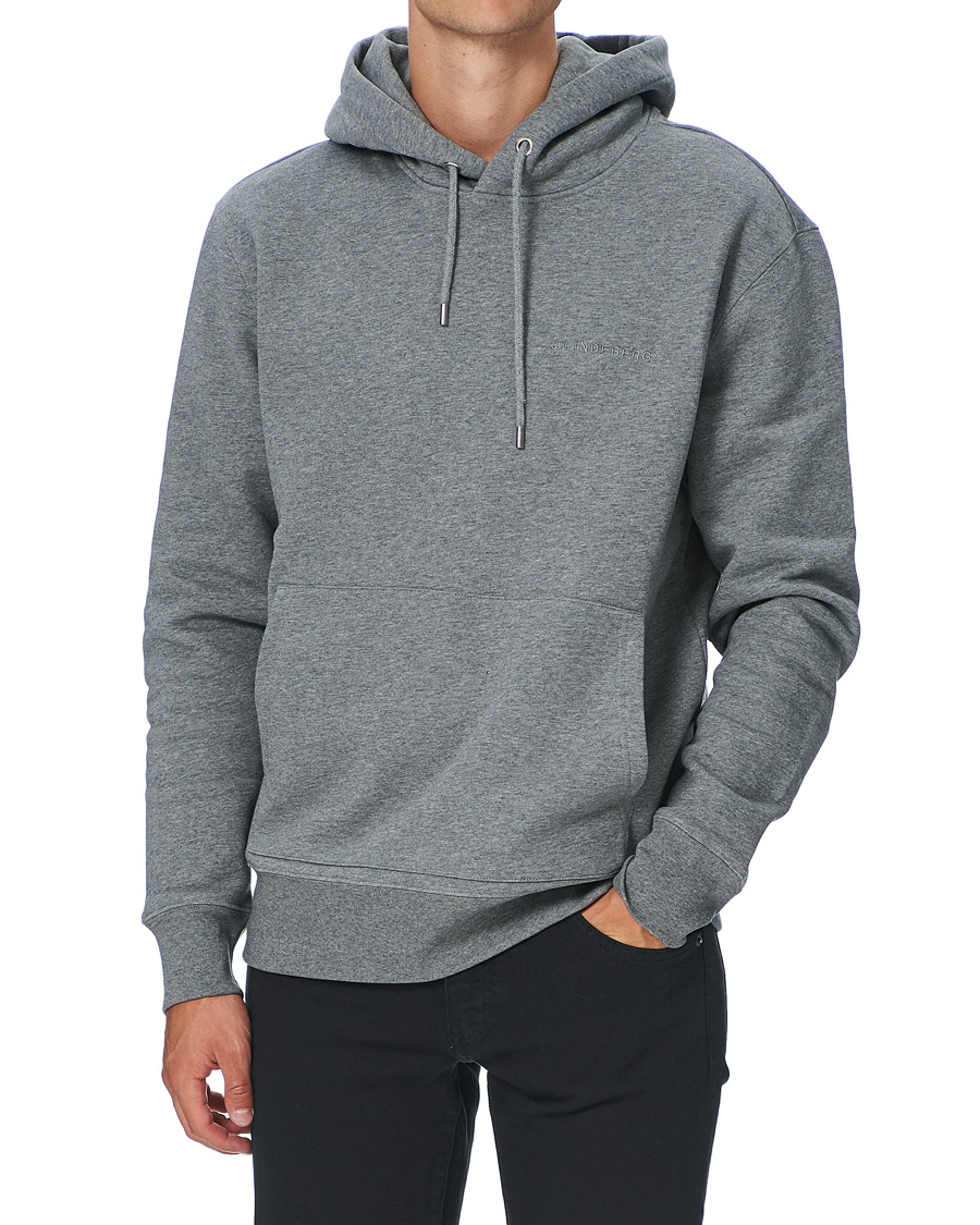 Herre | Gensere | J.Lindeberg | Chip Pocket Hoodie Stone Grey Melange