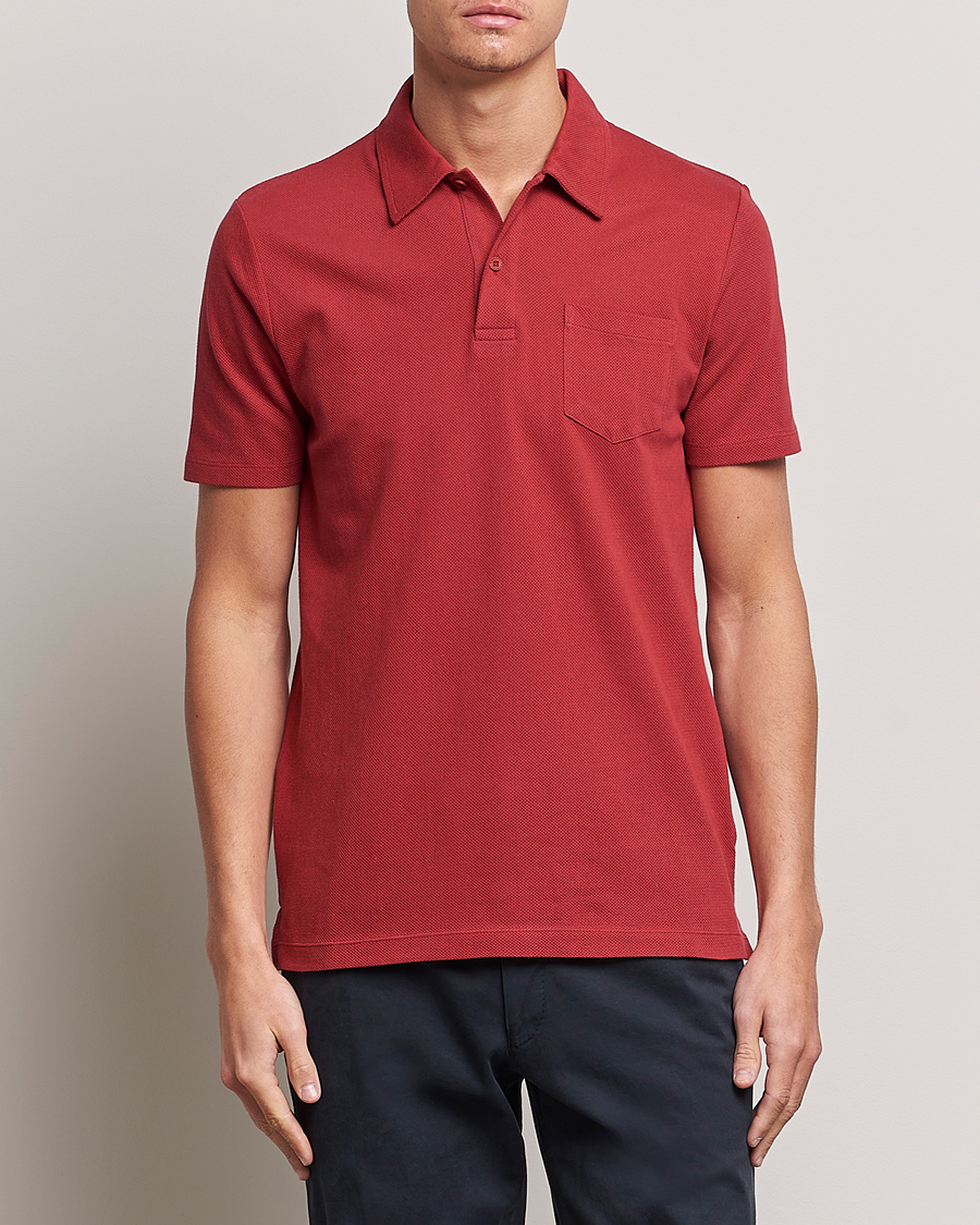 Herre | Pikéer | Sunspel | Riviera Polo Shirt Wine