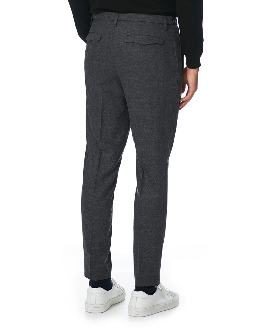 Herre | Bukser | Barena | Masco Flannel Trousers Grey Melange