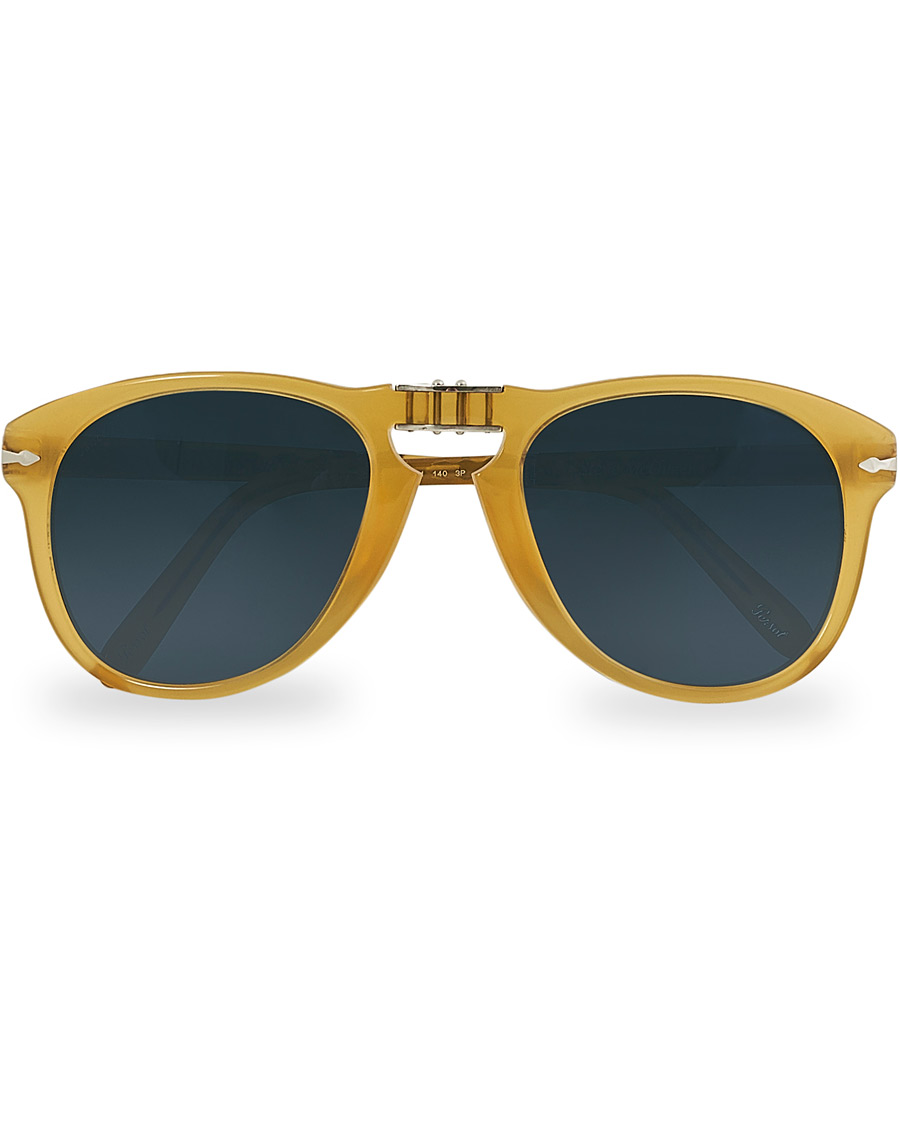 Herre | Persol 0OPO0714 Steve McQueen Sunglasses Opla Yellow/Blue | Persol | 0OPO0714 Steve McQueen Sunglasses Opla Yellow/Blue