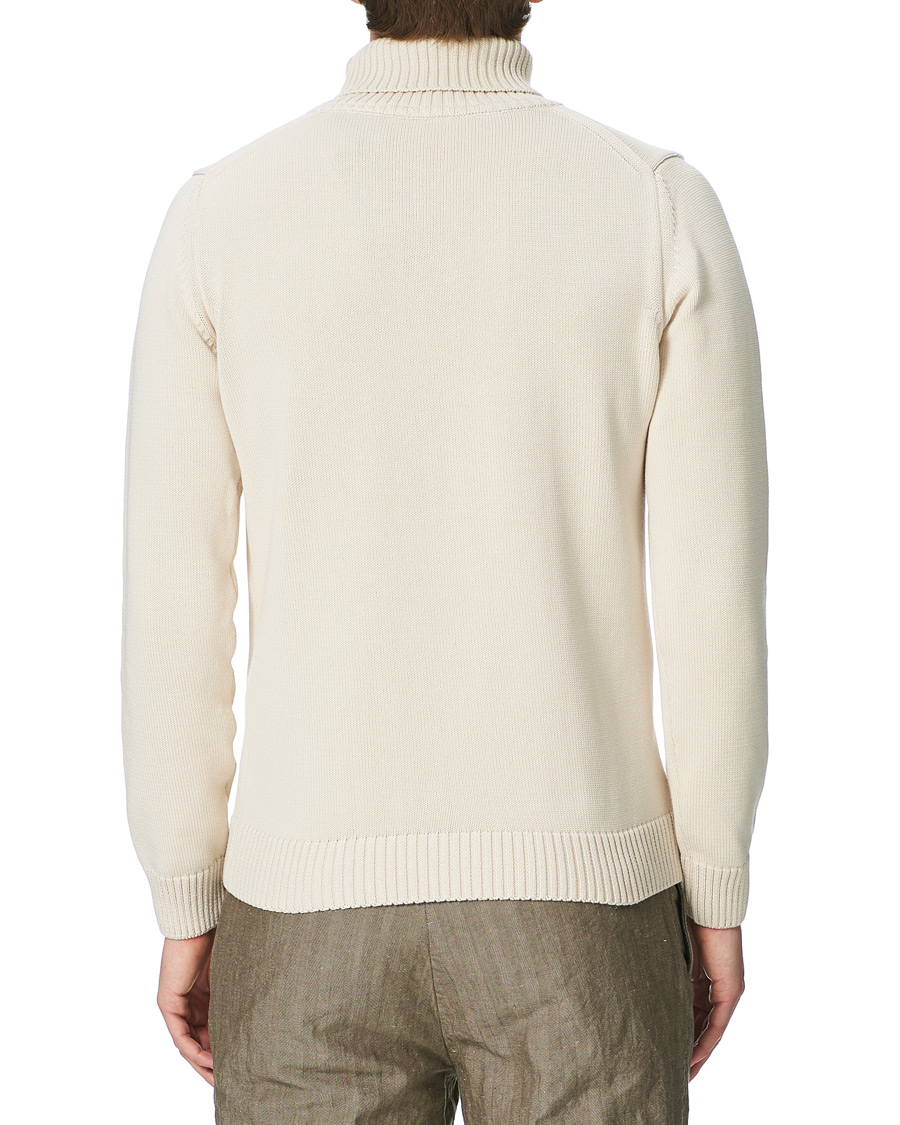 Herre | Gensere | Stenströms | Heavy Cotton Rollneck Off White