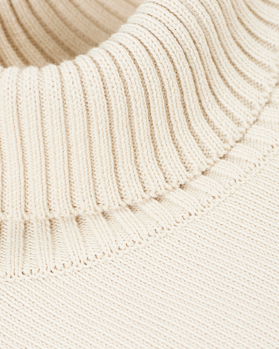 Herre | Gensere | Stenströms | Heavy Cotton Rollneck Off White