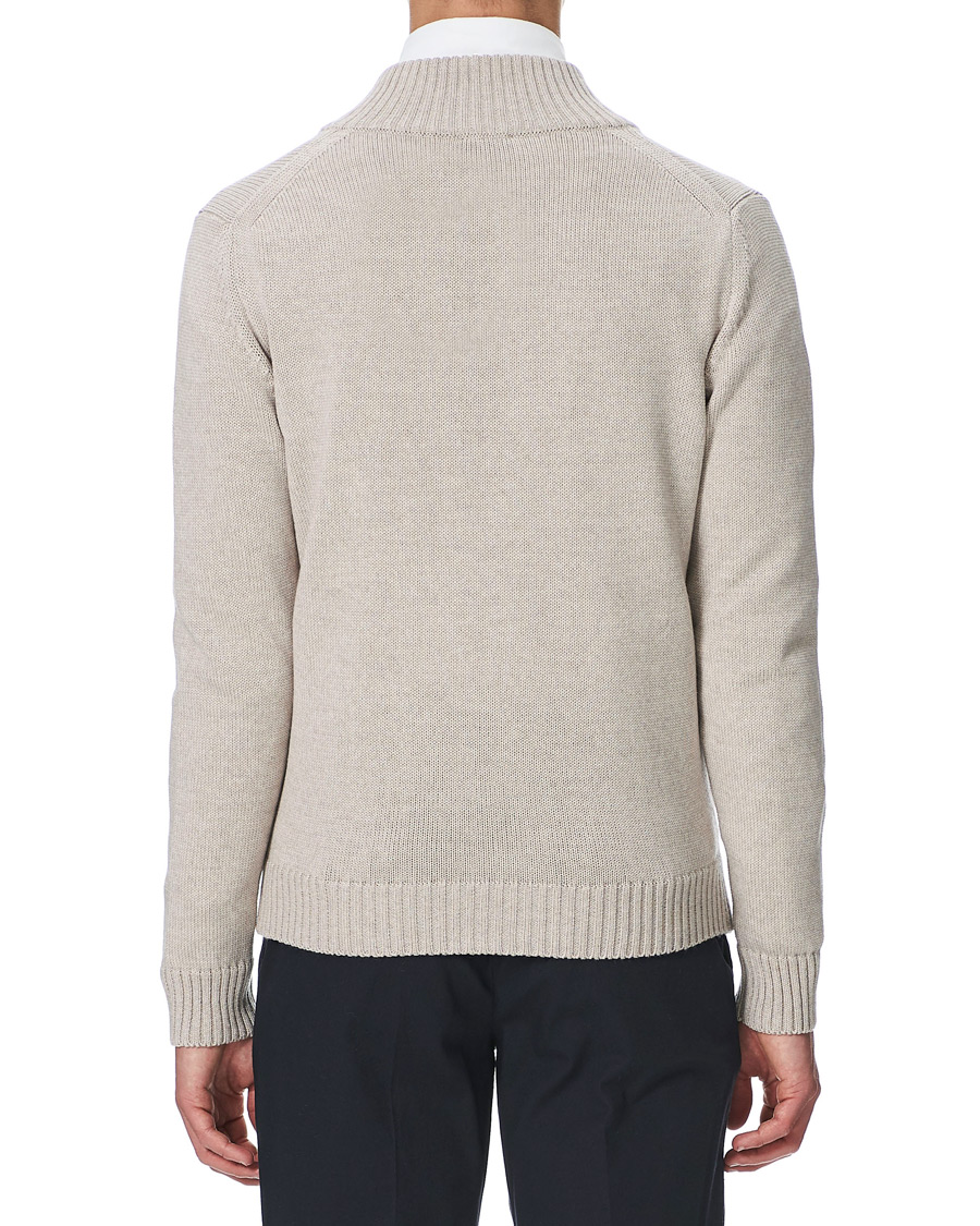 Herre | Gensere | Stenströms | Heavy Merino Wool Cardigan Beige