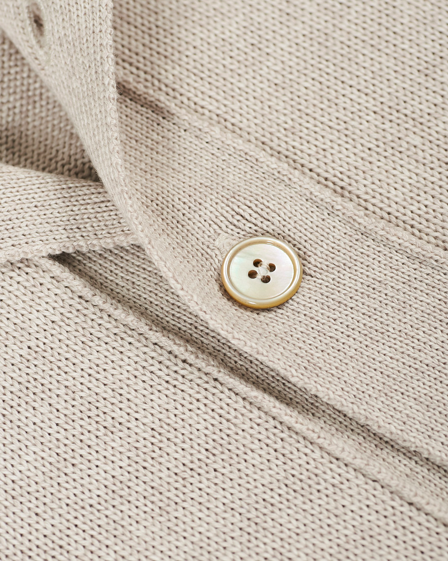 Herre | Gensere | Stenströms | Heavy Merino Wool Cardigan Beige