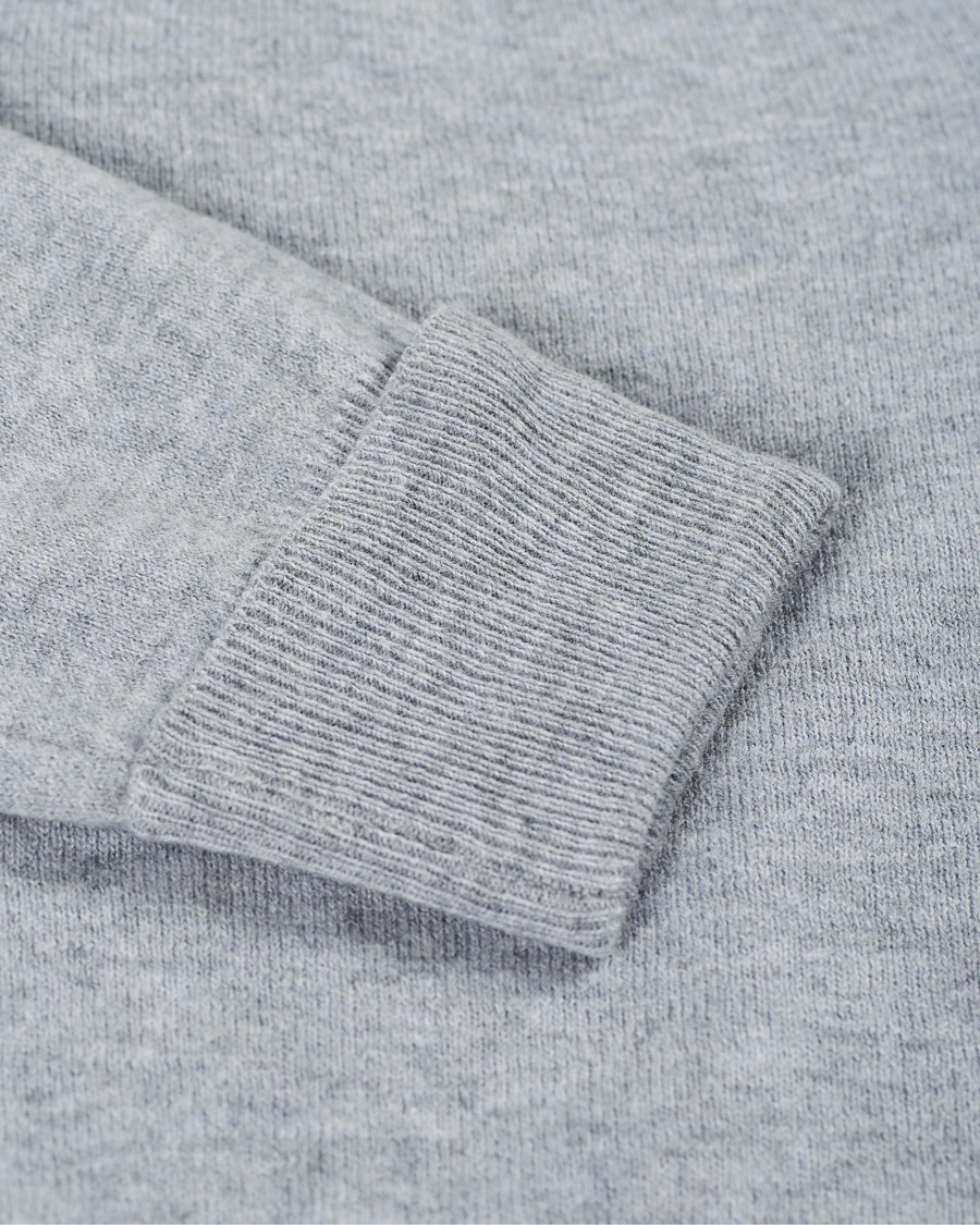 Herre | Gensere | Stenströms | Washed Merino Deep V-Neck Grey