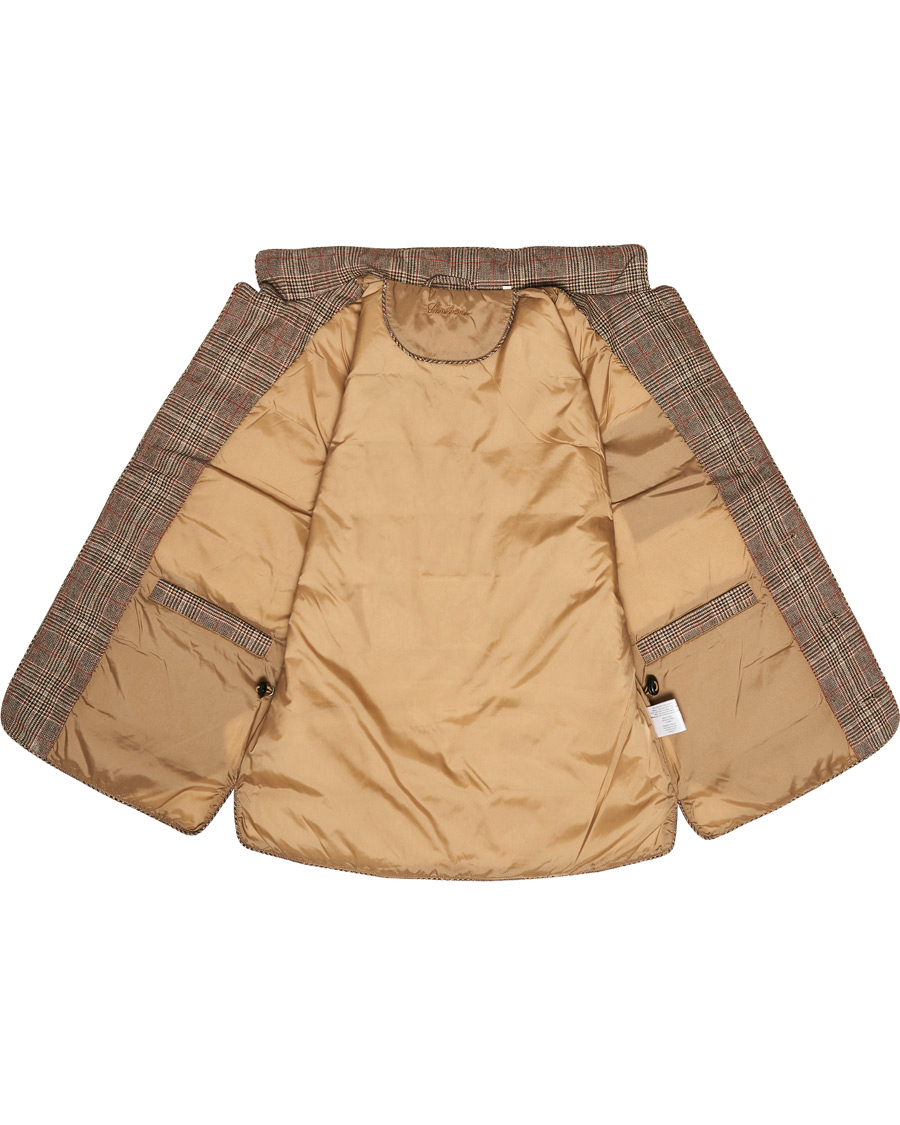 Herre | Jakker | Stenströms | Quilted Check Wool Vest Brown