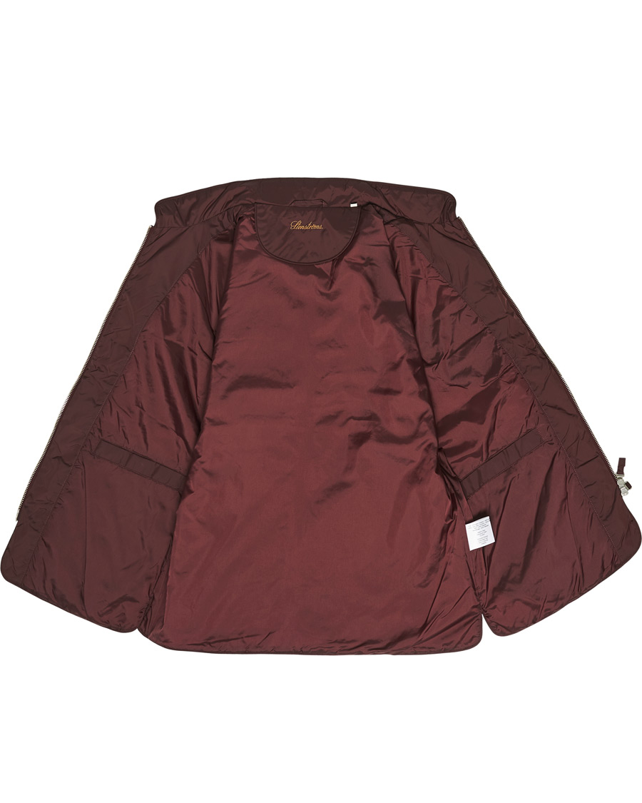 Herre | Jakker | Stenströms | Quilted Nylon Vest Burgundy