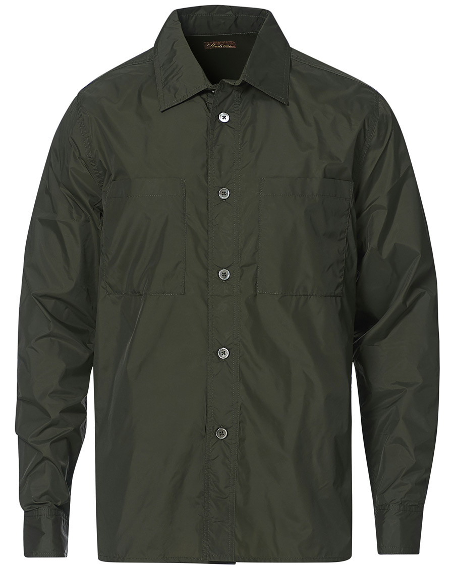 Herre | Skjorter | Stenströms | Nylon Overshirt Dark Green