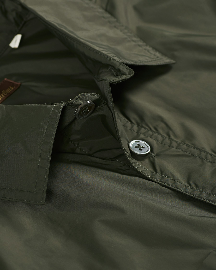Herre | Skjorter | Stenströms | Nylon Overshirt Dark Green