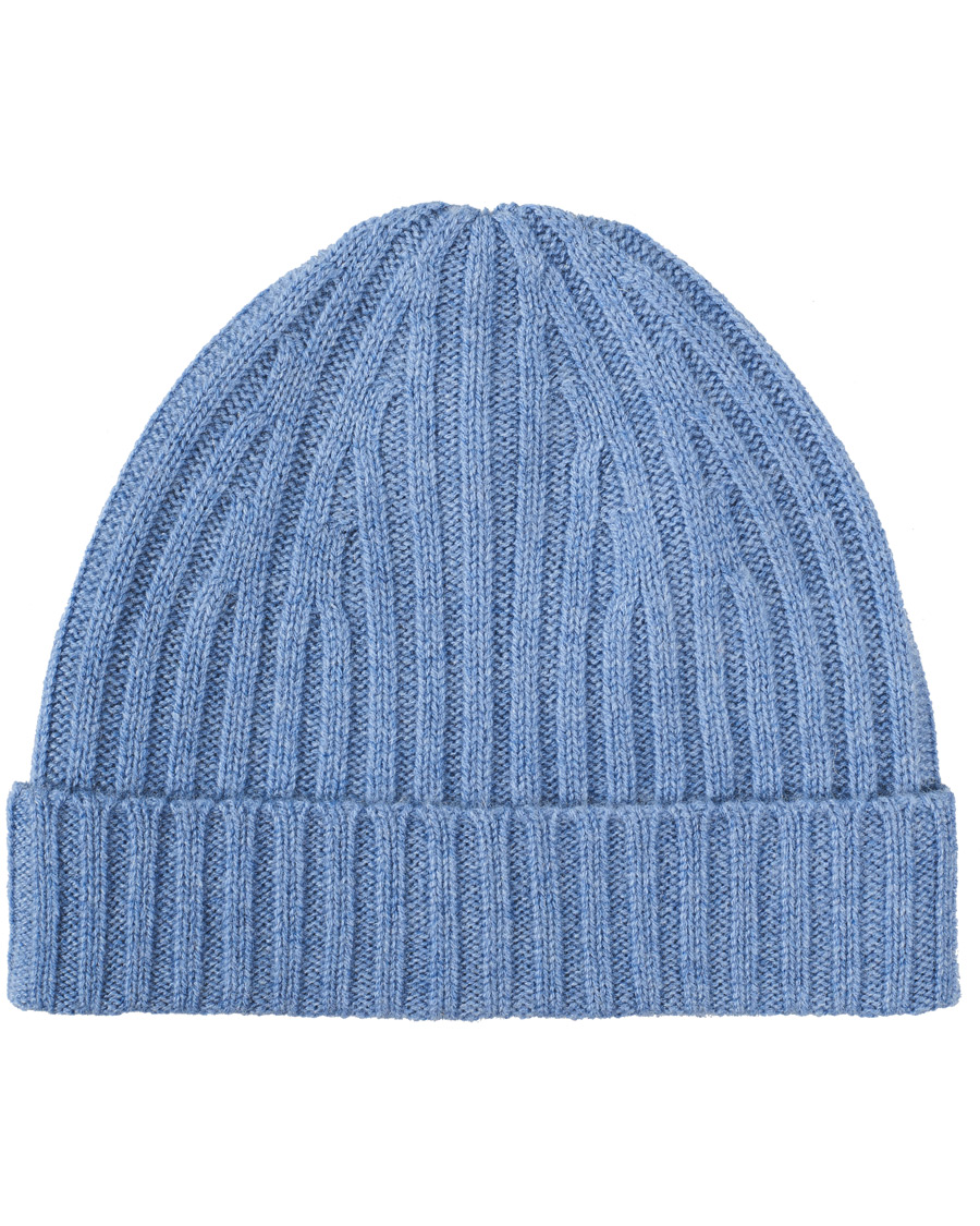 Herre | Stenströms Ribbed Cashmere Hat Light Blue | Stenströms | Ribbed Cashmere Hat Light Blue