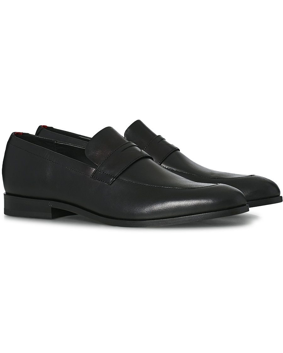Herre | HUGO Ruston Leather Loafer Black | HUGO | Ruston Leather Loafer Black