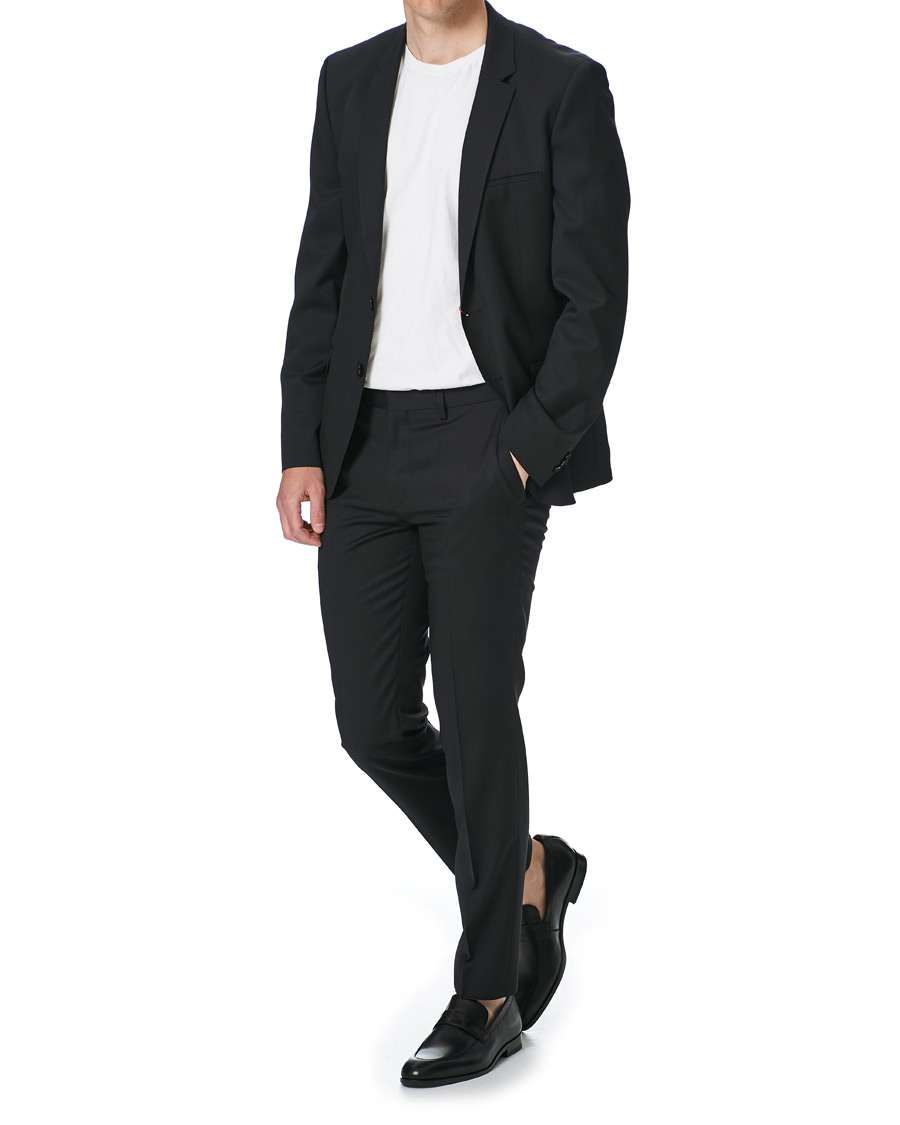 Herre | HUGO Ruston Leather Loafer Black | HUGO | Ruston Leather Loafer Black