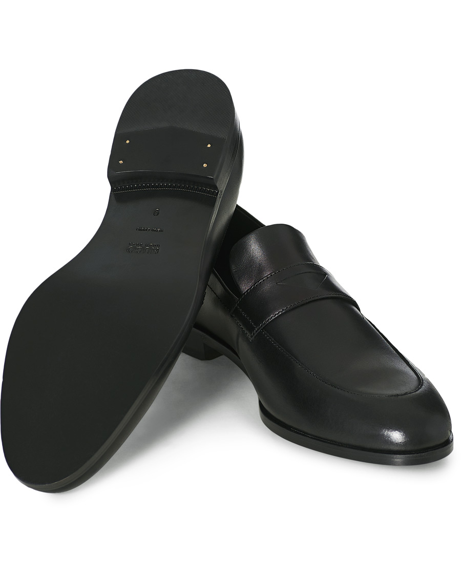 Herre | HUGO Ruston Leather Loafer Black | HUGO | Ruston Leather Loafer Black