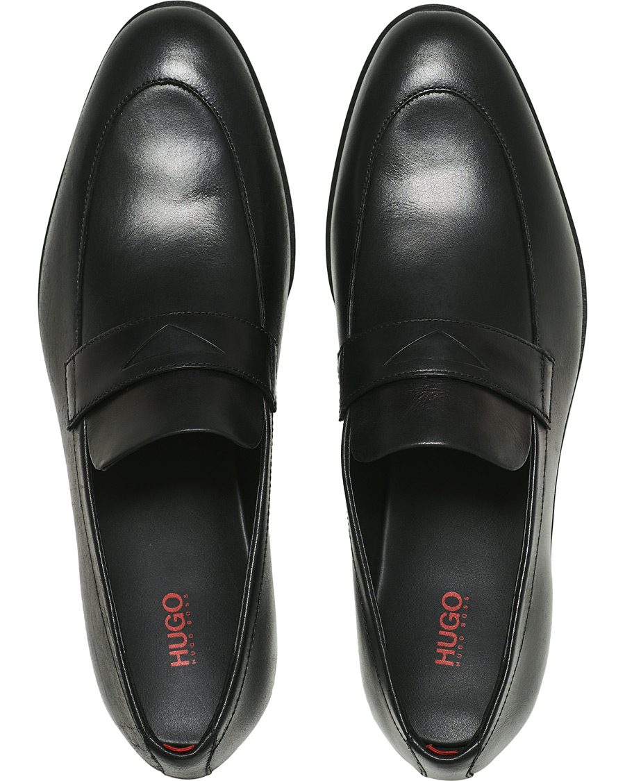 Herre | HUGO Ruston Leather Loafer Black | HUGO | Ruston Leather Loafer Black
