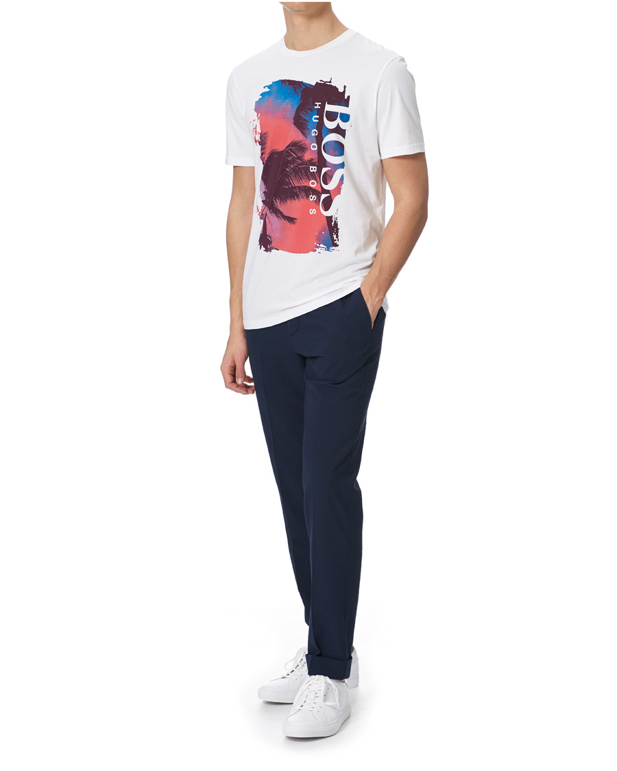 Herre | T-Shirts | BOSS ORANGE | BOSS Casual Photoprint Crew Neck Tee Natural