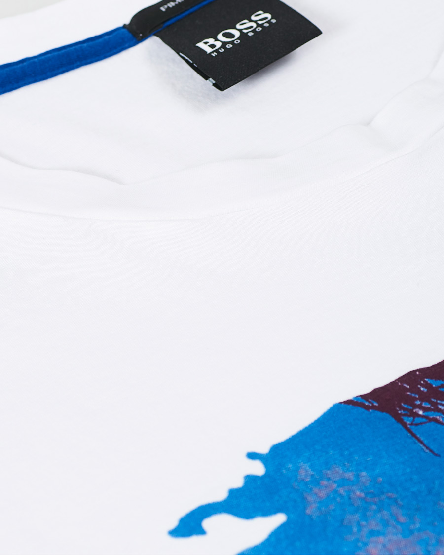 Herre | T-Shirts | BOSS ORANGE | BOSS Casual Photoprint Crew Neck Tee Natural