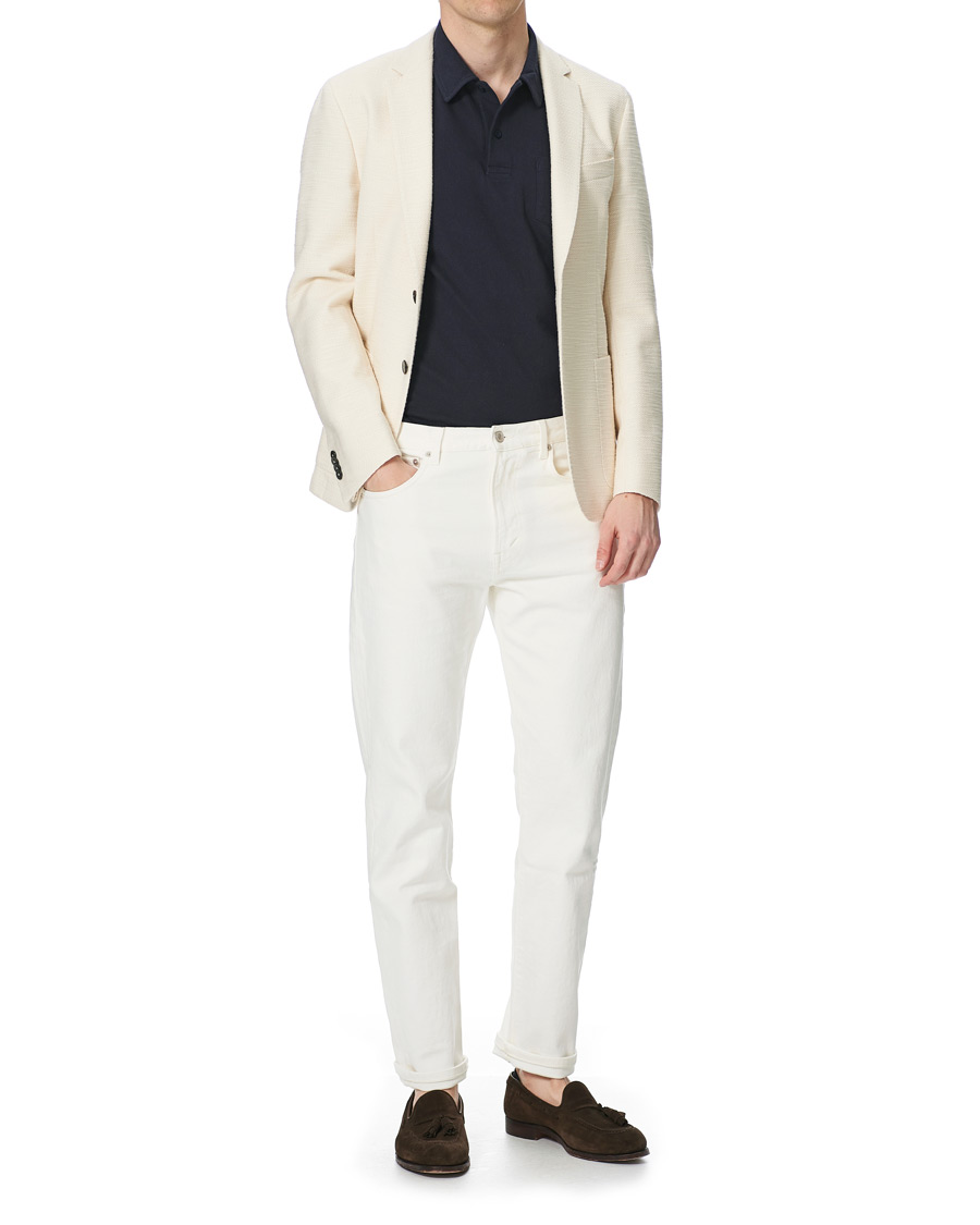 Herre | Dressjakker | BOSS BLACK | BOSS Nolvay Patch Pocket Jersey Blazer Open White
